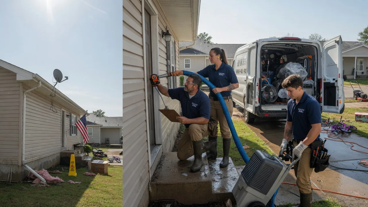 Ceiling Water Damage Restoration in Mount Hope, KS near me
